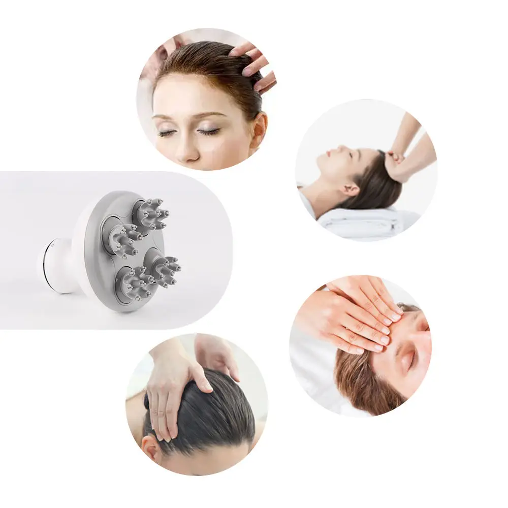 Visyshow Massageador de Couro Cabeludo Sem Fio 4 Cabeças - Imagem 6