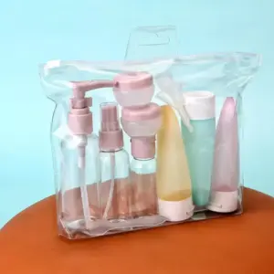 kit de frascos de viagem de silicone