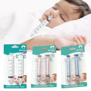 seringa para aspirador nasal de bebê