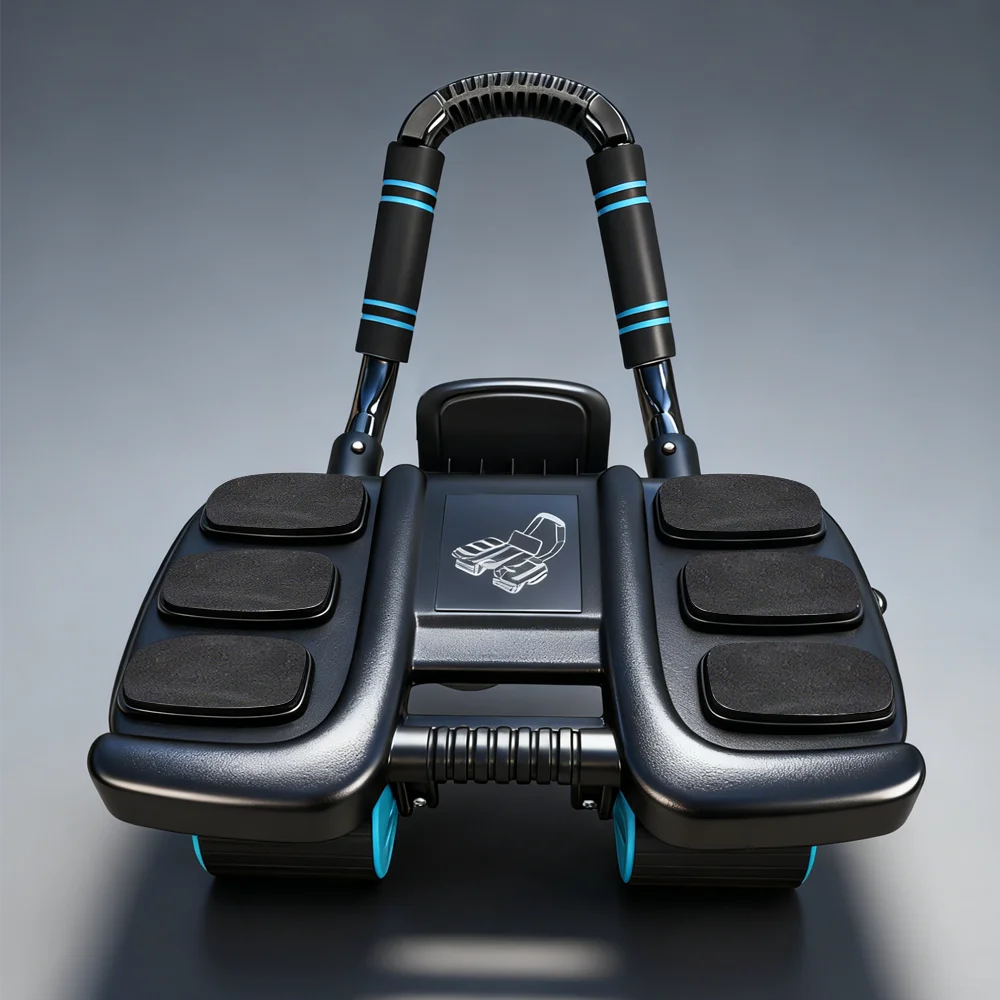 Roda Abdominal Seis Apoios Retorno Automático Antiderrapante - Imagem 2