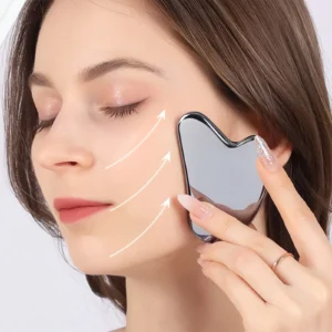 gua sha facial aço inoxidável