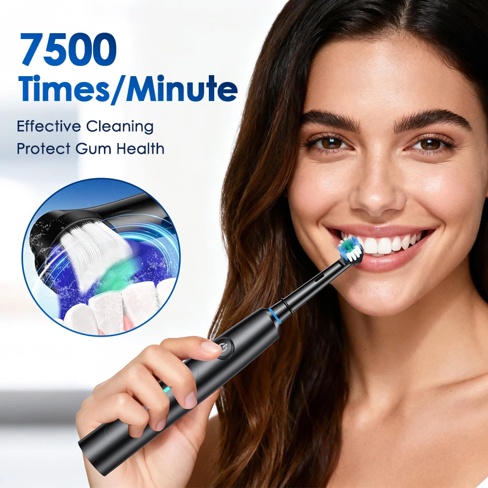 Escova de Dentes Elétrica Rotativa 5 Modos com Timer - Imagem 3