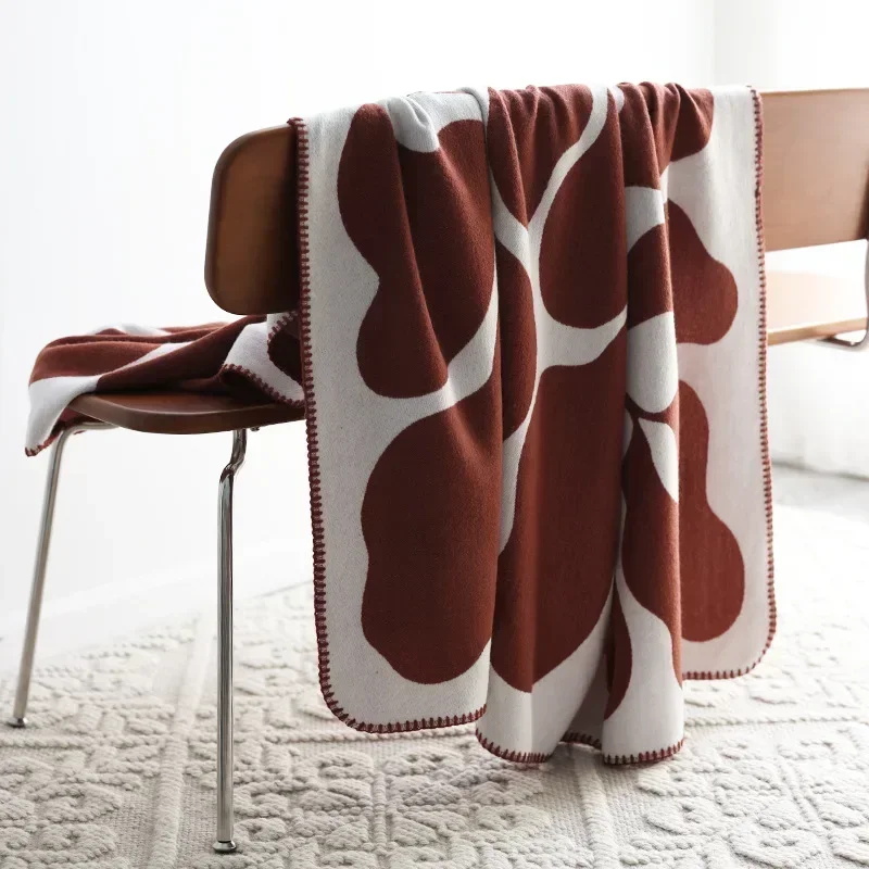 Cobertor Lance Jacquard Imitação Caxemira Vermelho - Imagem 4