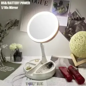 espelho de maquiagem com led