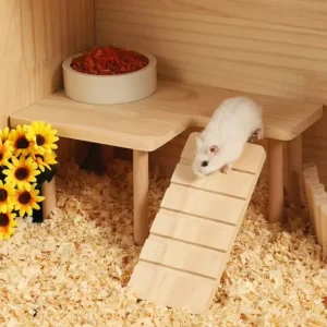 escada de madeira para hamster