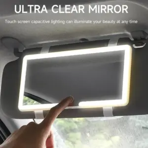 espelho de maquiagem led carro