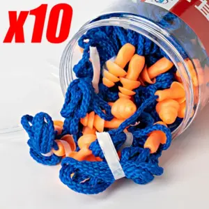 protetor auricular silicone reutilizável com fio