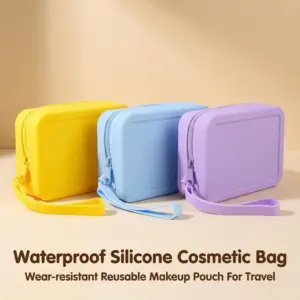 bolsa de maquiagem de silicone