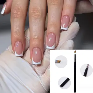 escova de unhas francesas oblíqua