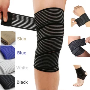 Bandagem de compressão de alta elasticidade para esportes, fita de cinesiologia, tornozelo, pulso, joelho, panturrilha, coxa, protetor de suporte 40-180cm, 1 peça