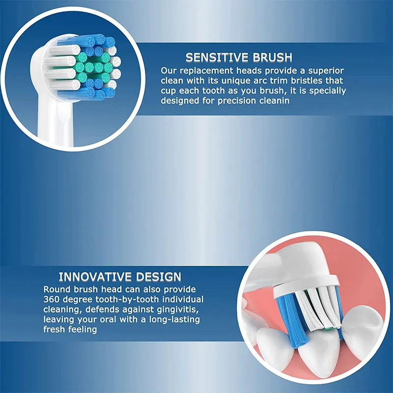 Cabeça de escova de dentes compatível Oral B Braun - Imagem 4