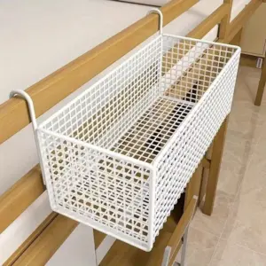 cesto de armazenamento de ferro para cabeceira