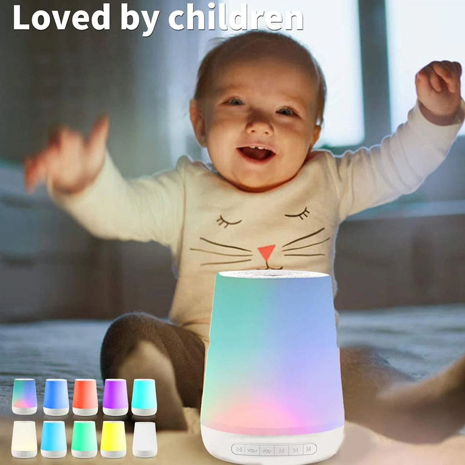 MBZ085 Máquina de Ruído Branco Luz Noturna 28 Sons - Imagem 2