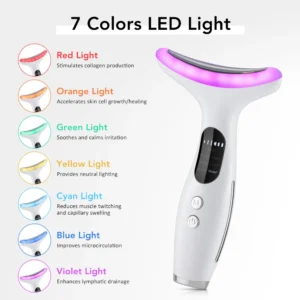 dispositivo de beleza facial e pescoço led