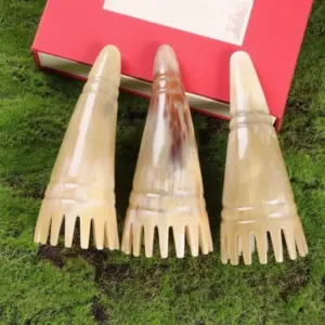 pente massageador chifre de búfalo