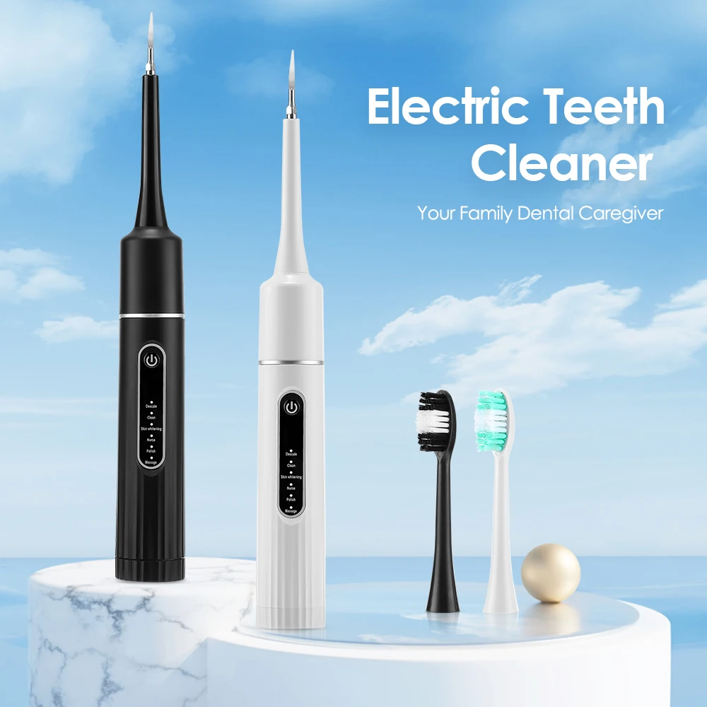 Limpador de dentes elétrico 6 modos vibração alta frequência - Imagem 2