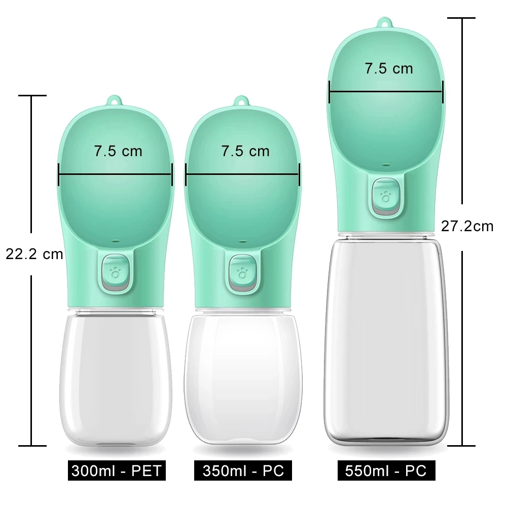 Garrafa de Água Portátil para Pets com Cordão - Imagem 3