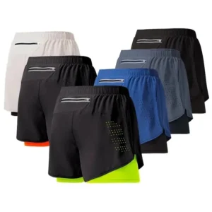 shorts esportivo masculino 2 em 1