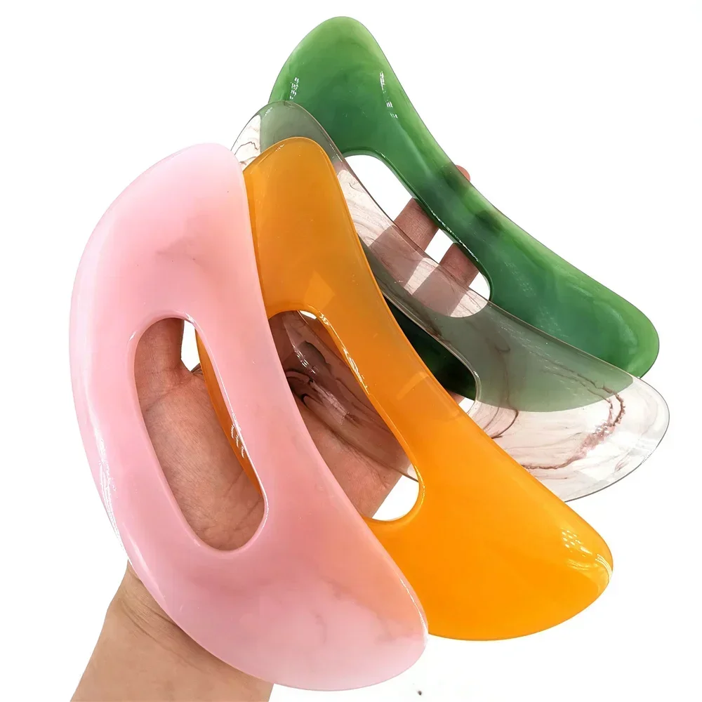 Placa Gua Sha de Resina Sintética para Massagem - Imagem 4