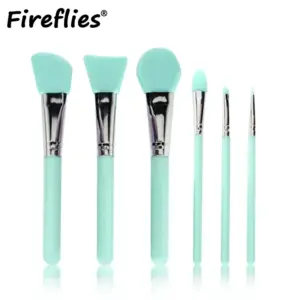kit pincéis de silicone facial