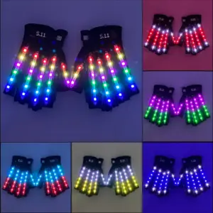 luvas led recarregáveis usb