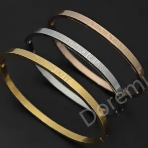 pulseira bangle personalizável 4mm
