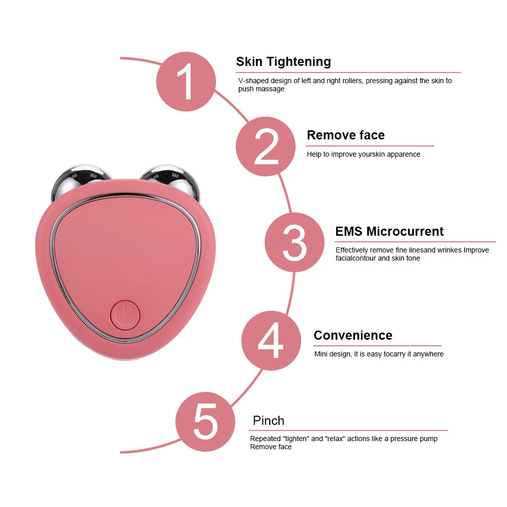 Massageador Facial Microcorrente EMS Aparelho Lifting - Imagem 5