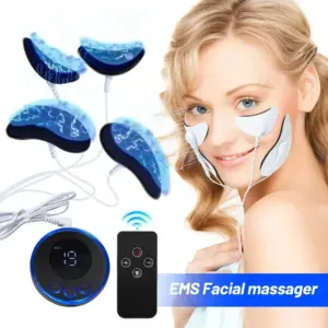 massageador facial ems com microcorrente