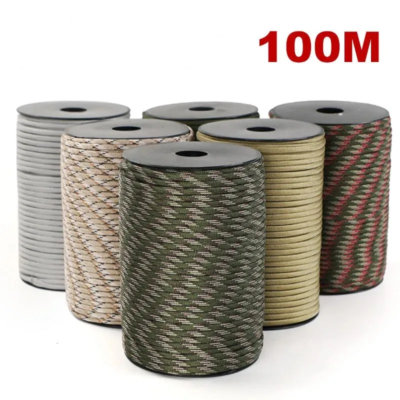 Corda Paracord 9 Núcleos 4mm para Acampamento e DIY - Imagem 2