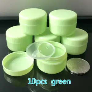 potes recarregáveis plástico 10g