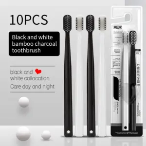 escova dental de bambu cerdas macias