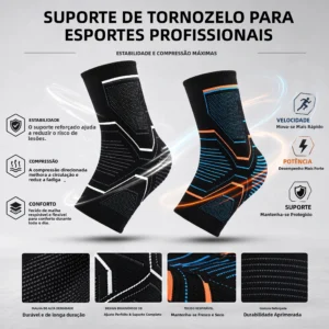 meia de compressão para tornozelo
