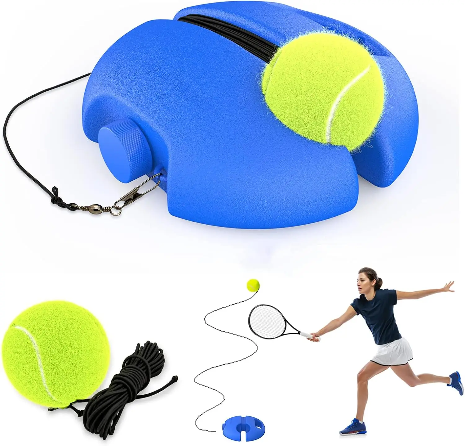 kit rebatedor de tênis portátil