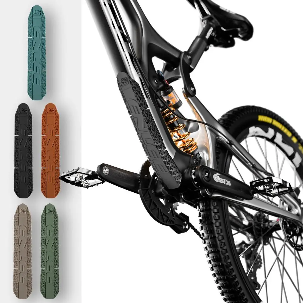 Adesivo Protetor de Quadro de Bicicleta Silicone Laranja - Imagem 4