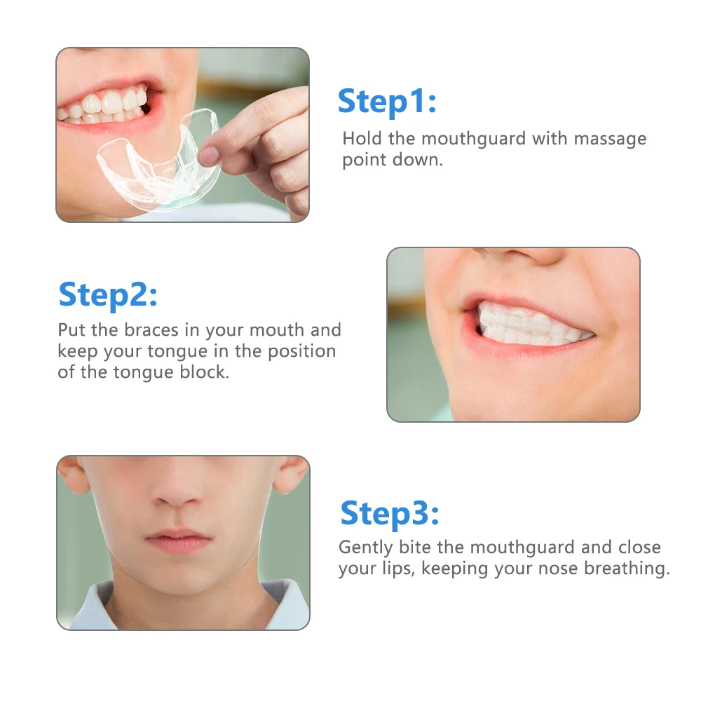 Conjunto de Aparelho Dental Infantil 3 Estágios Silicone Transparente - Imagem 6