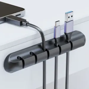 suporte adesivo para cabo organizador