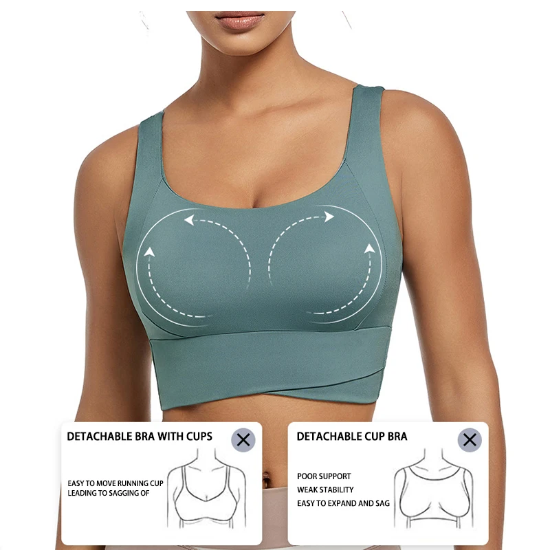 Sutiã Esportivo Acolchoado de Alto Impacto para Mulheres - Imagem 3