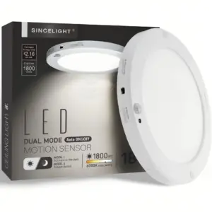painel led redondo sensor presença