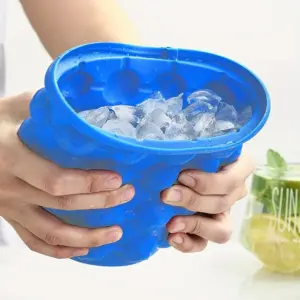 molde de gelo de silicone 2 em 1