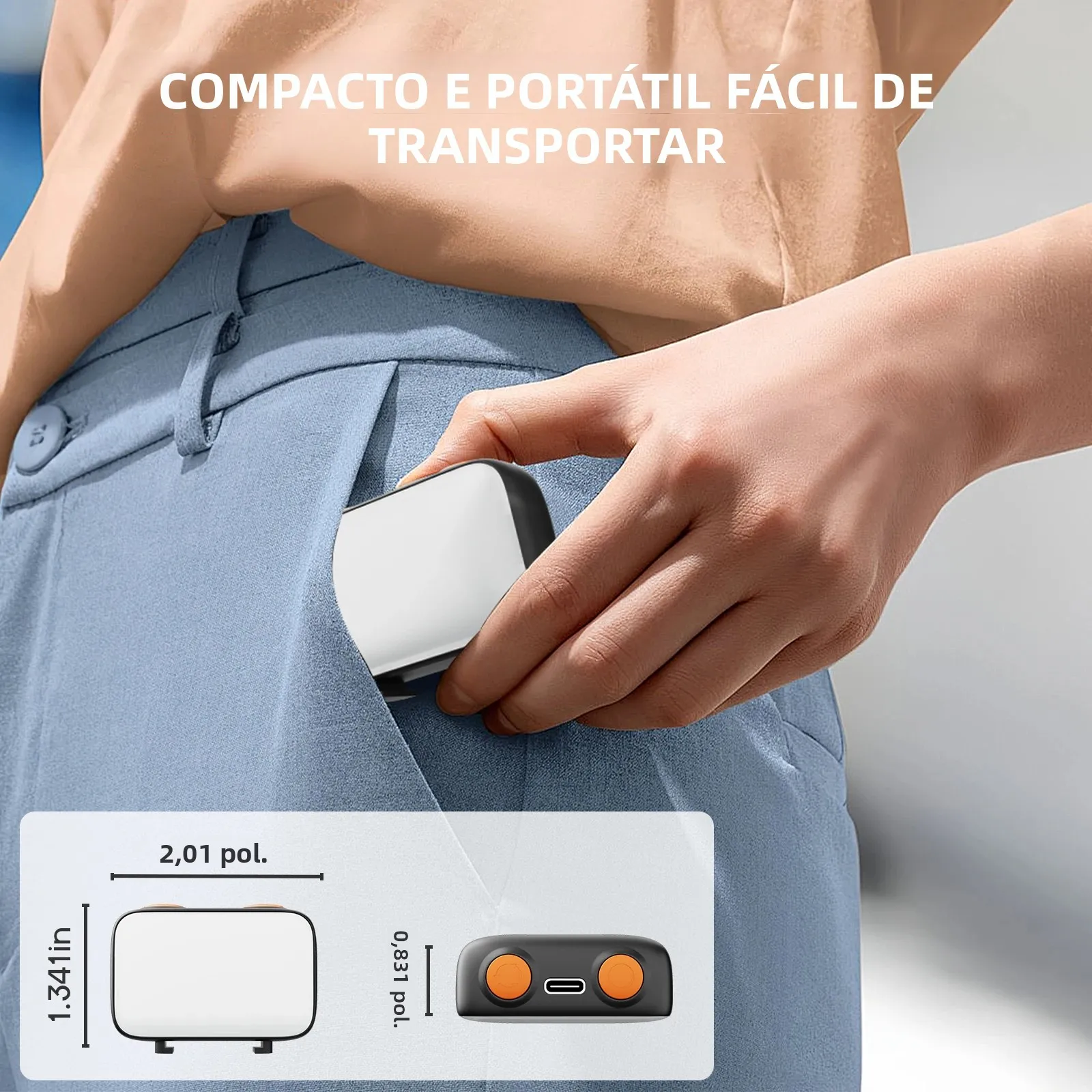 Luz LED para DJI OSMO Pocket 3 e 4, Iluminação Auxiliar - Imagem 5