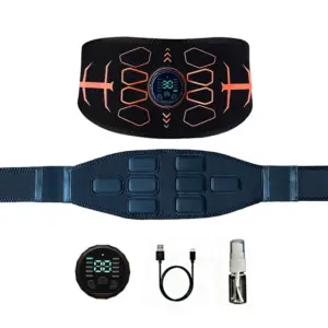 cinto fitness abdominal carregamento usb