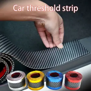 tira protetora borracha fibra de carbono carro