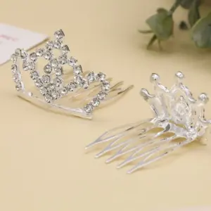 pente de cabelo infantil flor de cristal