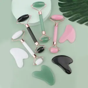 rolo facial e gua sha de resina