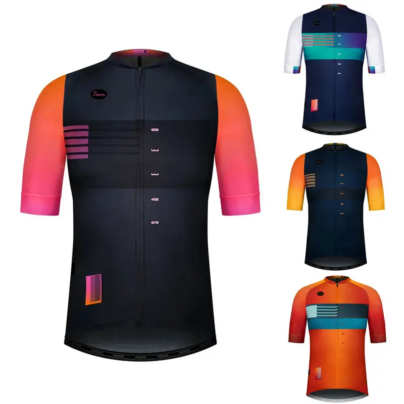 Roupa Ciclismo Masculina Jersey Manga Curta Respirável - Imagem 4