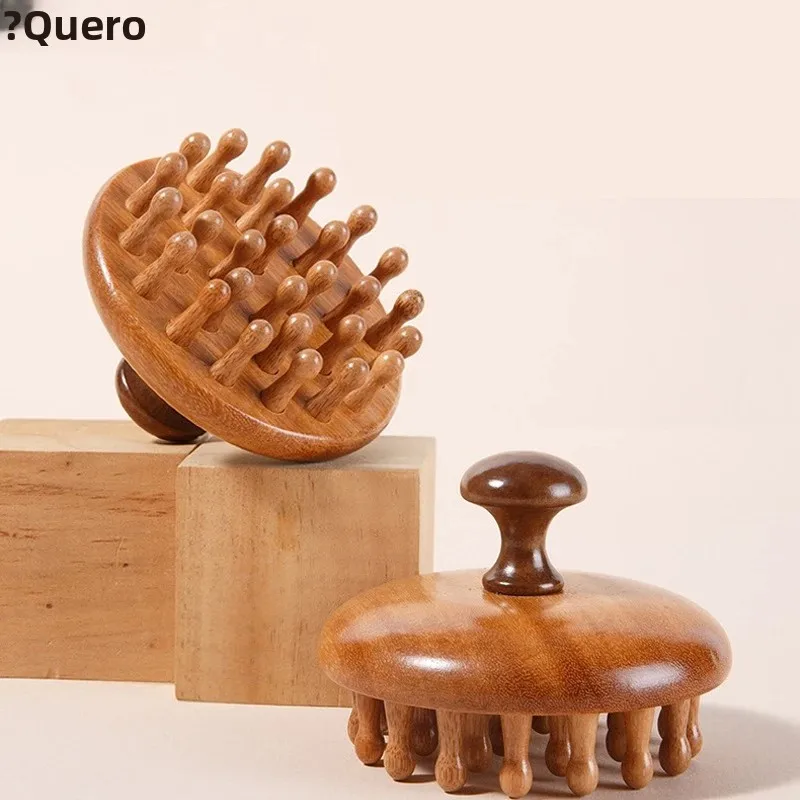 pente de massagem couro cabeludo sândalo