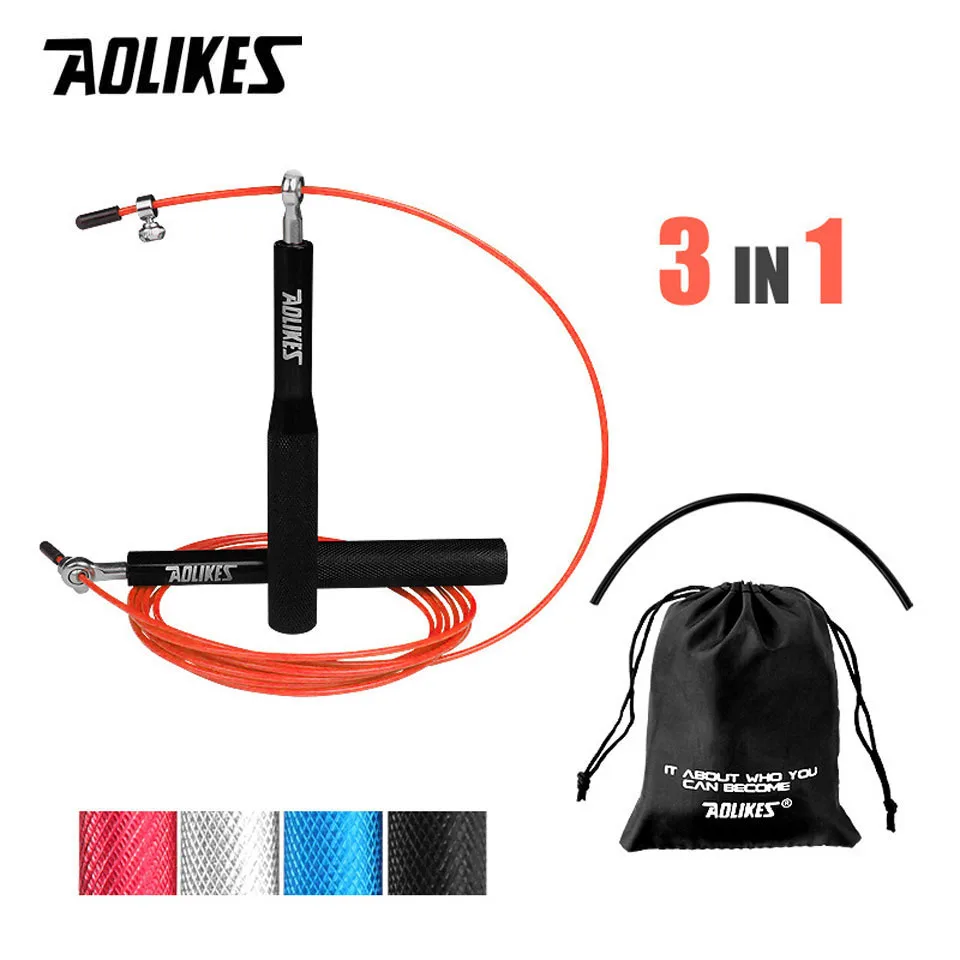 AOLIKES Corda de Pular Crossfit Ajustável Alumínio - Imagem 6