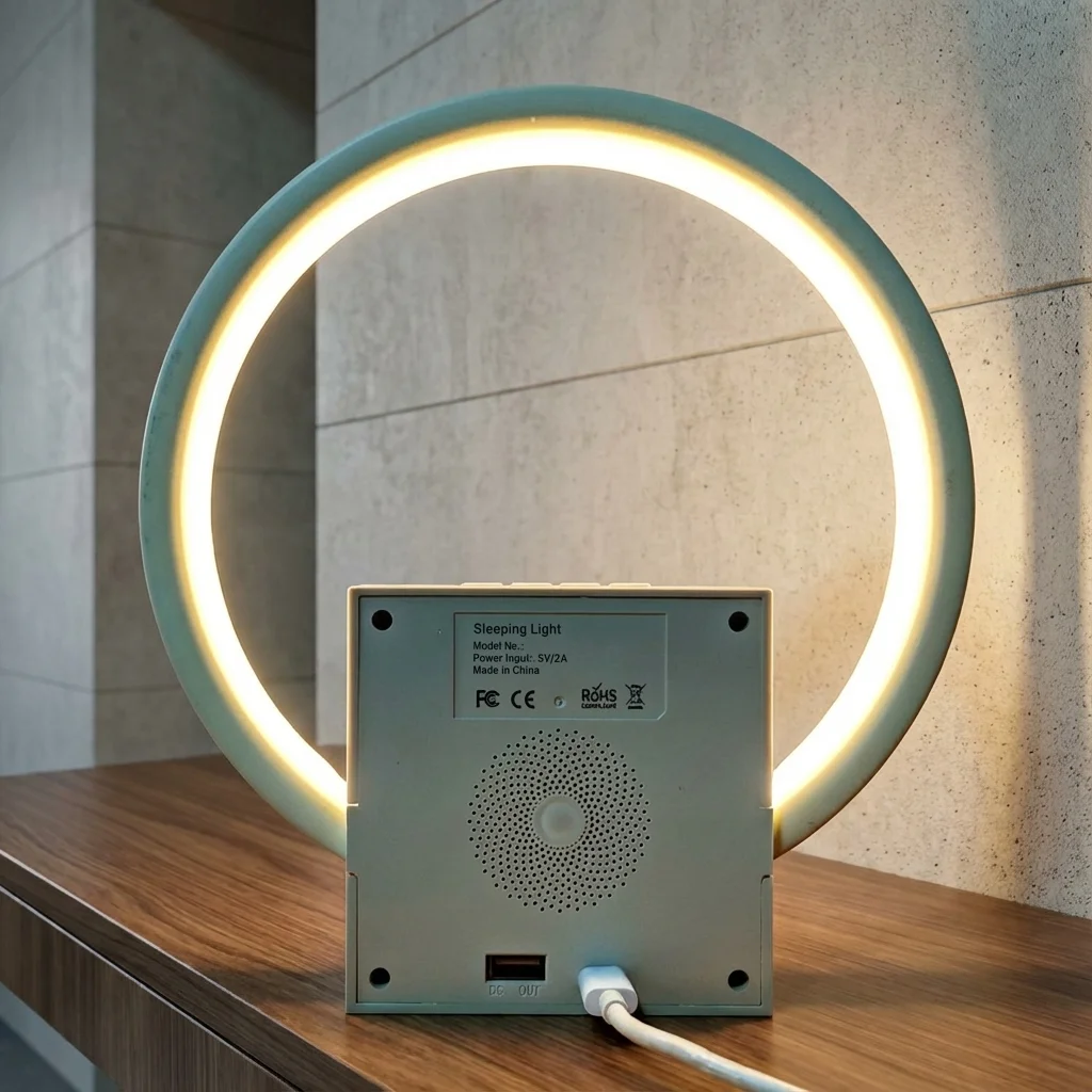 Despertador Digital Simulação Amanhecer Alto-falante Bluetooth - Imagem 6