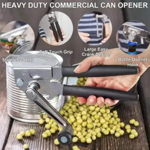 abridor de latas manual de aço inoxidável