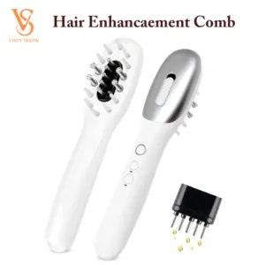 escova massageadora capilar com luz vermelha